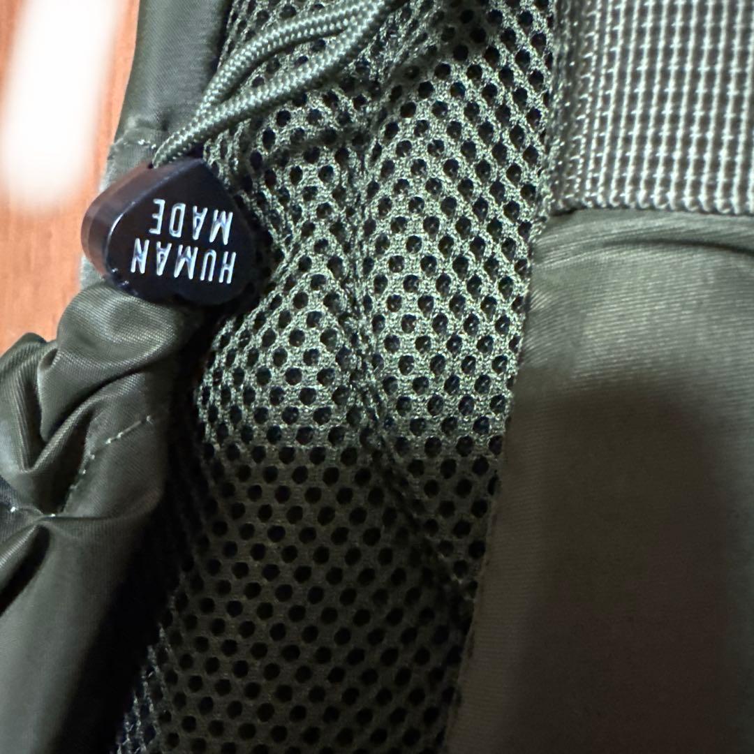 HUMAN MADE カーキ バックパック カラビナ付き