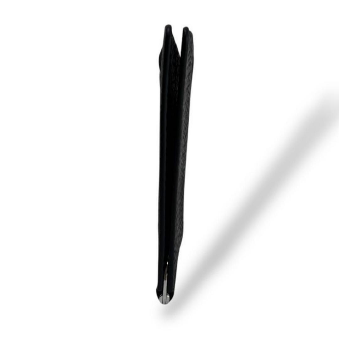 極美品 正規品 メゾンマルジェラ 4ステッチ マネークリップ シボ革 ブラック