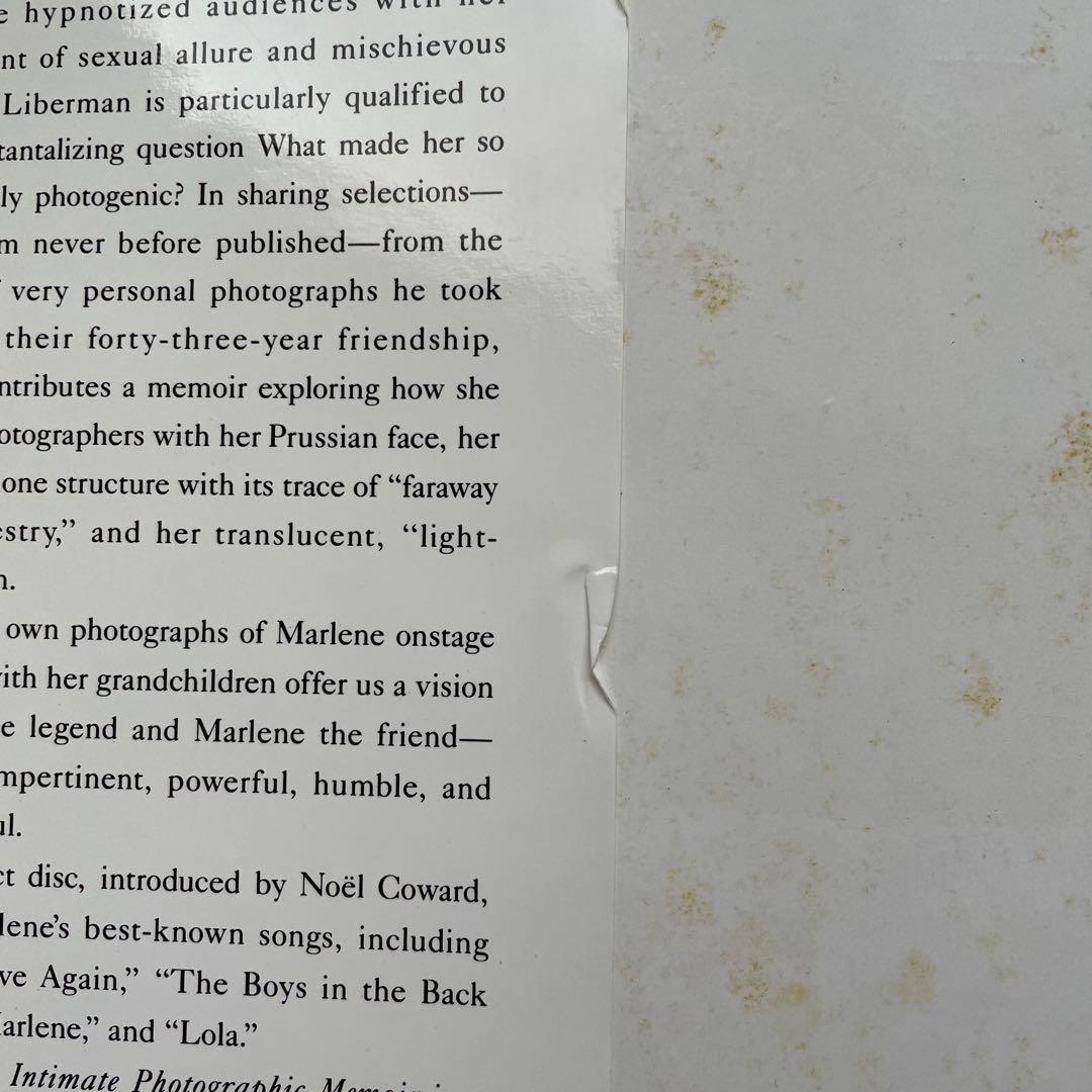 洋書 Marlene :An Intimate Photographic Memoir