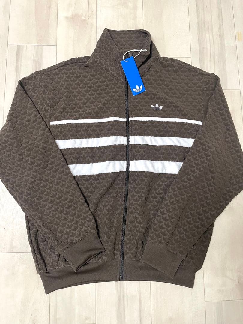 【ゆう】adidas トラック ジャケット ブラウン/Lサイズ