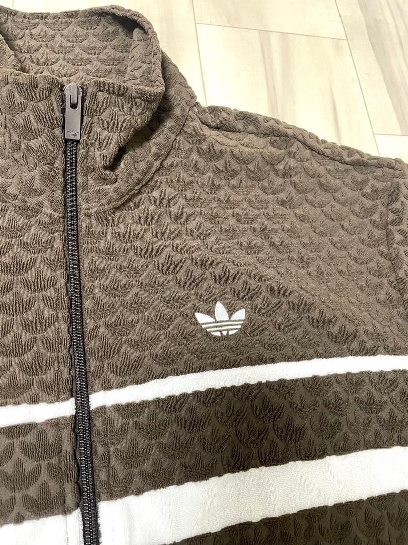 【ゆう】adidas トラック ジャケット ブラウン/Lサイズ