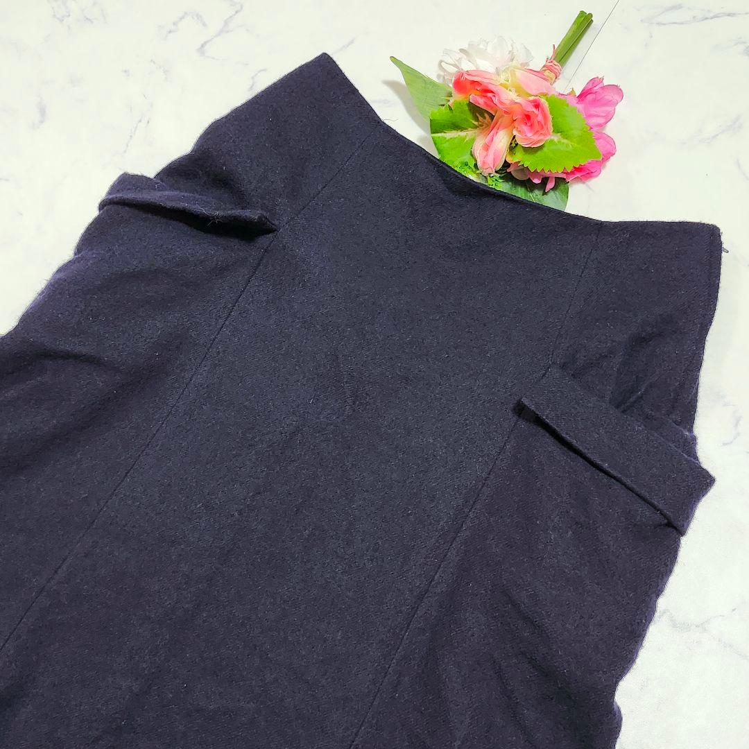 Y's　サルエルパンツ　サイドファスナー　ポケット付き　3　ネイビー