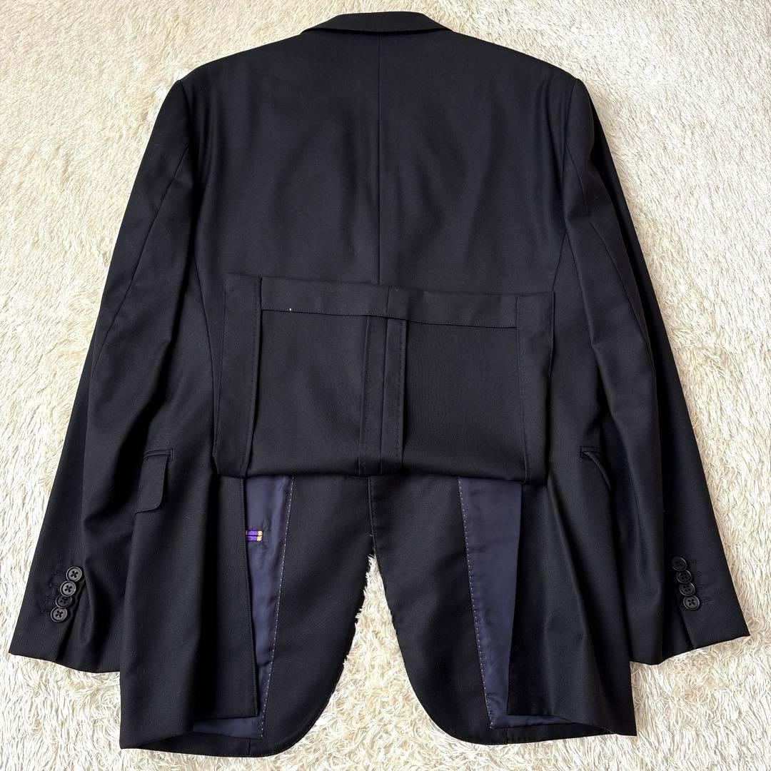 ポールスミス ロロピアーナ生地 スーツ セットアップ ポケット花柄 裏地パープル