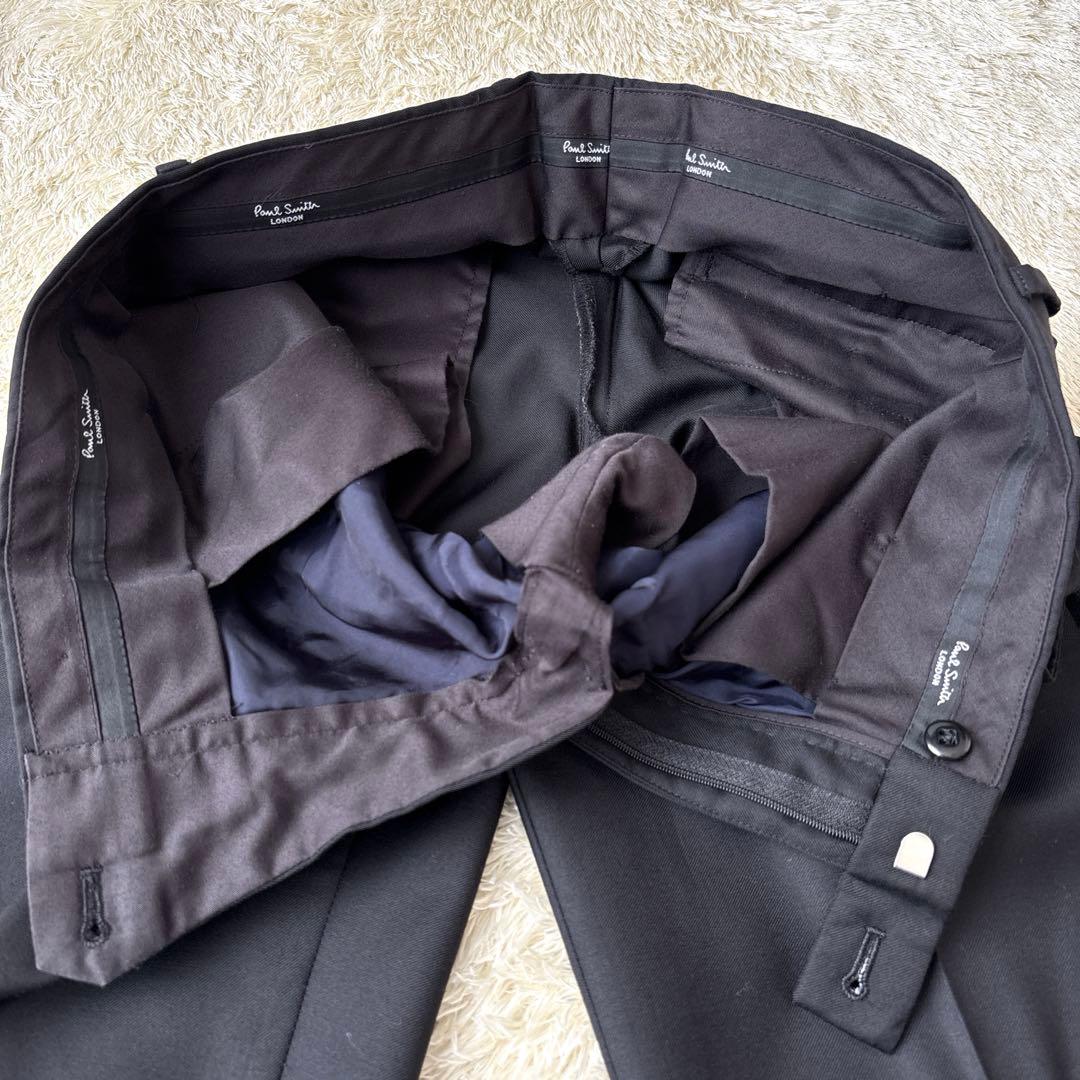 ポールスミス ロロピアーナ生地 スーツ セットアップ ポケット花柄 裏地パープル