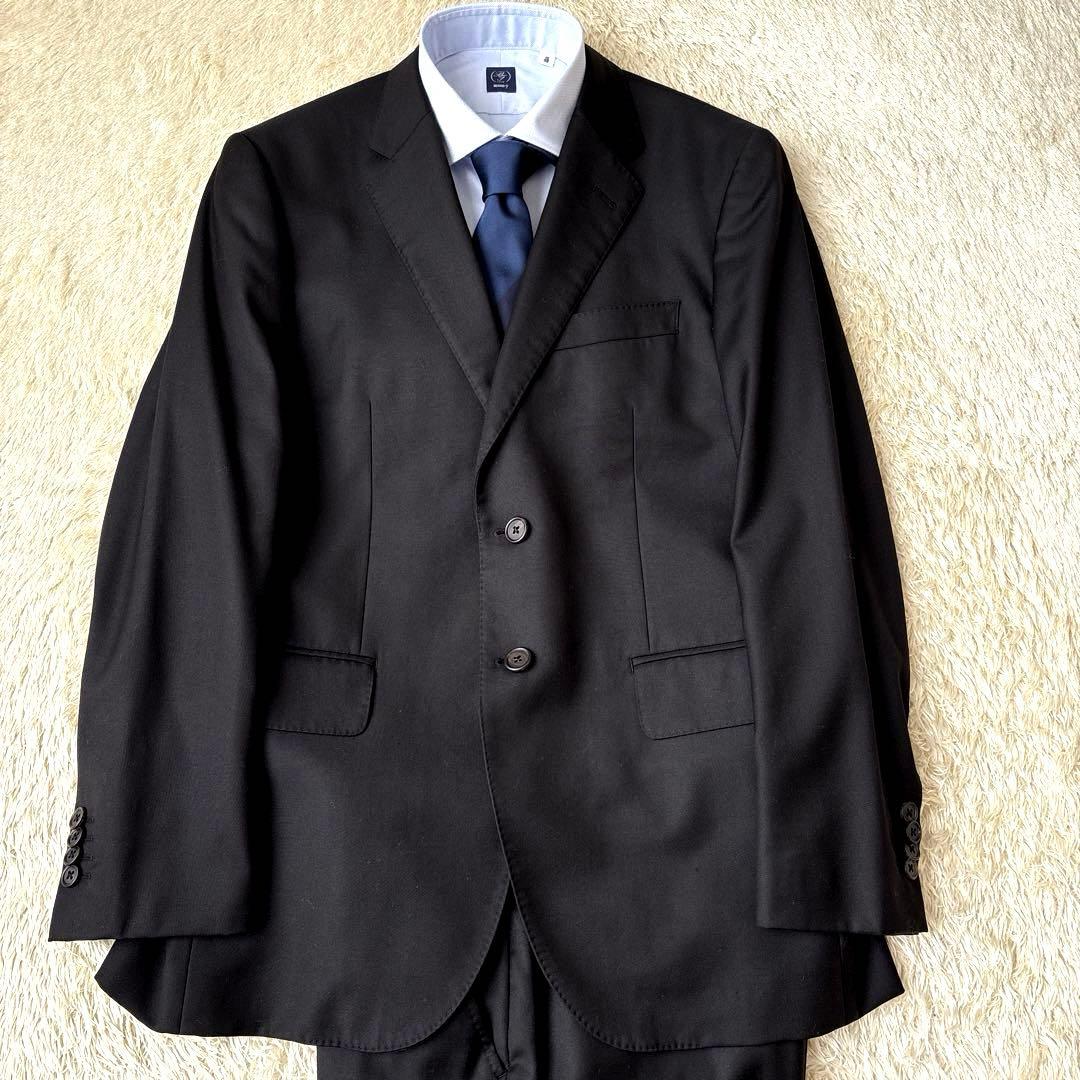 ポールスミス ロロピアーナ生地 スーツ セットアップ ポケット花柄 裏地パープル