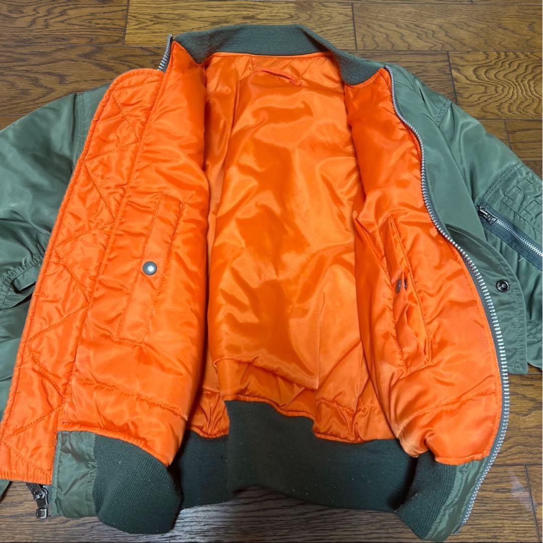 90s00s⭐︎韓国製⭐︎Alpha MA-1 オリーブグリーン