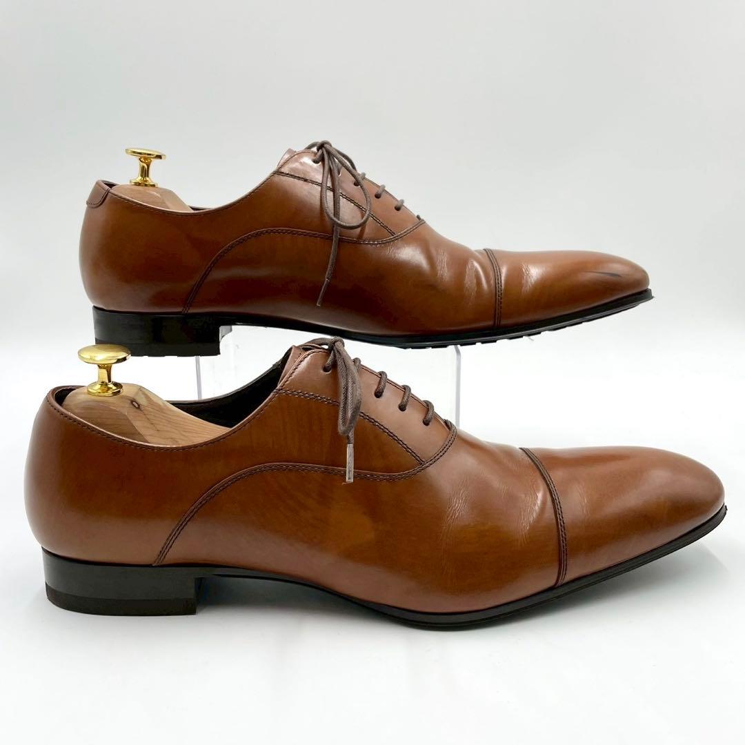 リーガル ドレスビジネス ストレートチップ ブラウン 27 箱付き Y1343