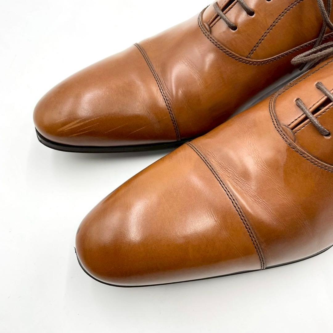 リーガル ドレスビジネス ストレートチップ ブラウン 27 箱付き Y1343