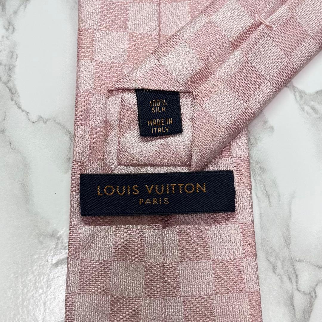 ✨未使用級✨ 現行 LOUIS VUITTON ネクタイ シルク100% ダミエ
