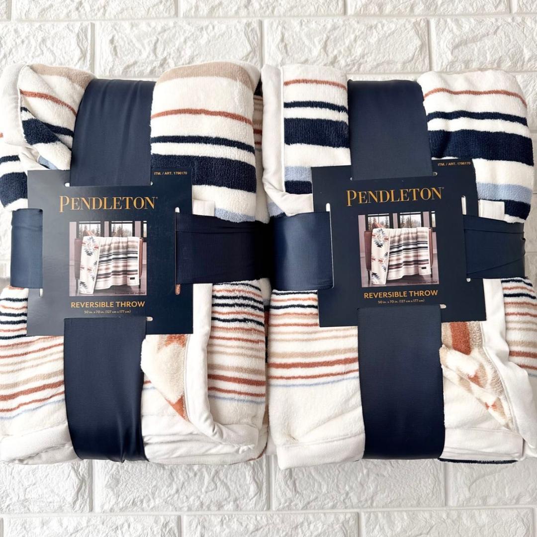 2個セット★ペンドルトン 大判ひざ掛け リバーシブル 127cm x 177cm