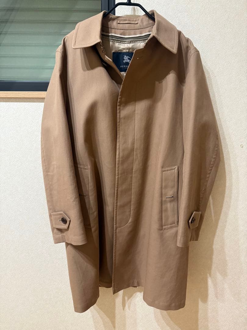週末セール　バーバリー ベージュ メンズ　トレンチコート チェック裏地