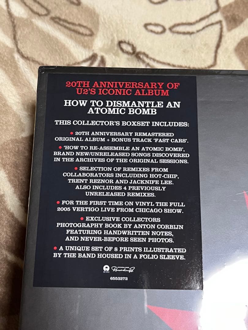 洋楽 U2// HOW TO DISMANTLE AN ATOMIC BOMB CD