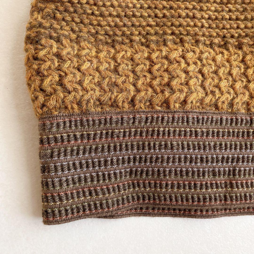 【美品】キャピタル ウール デザイン ニット ベスト 1 日本製