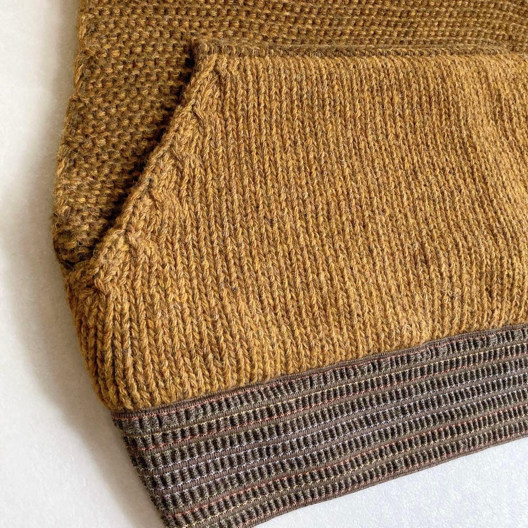 【美品】キャピタル ウール デザイン ニット ベスト 1 日本製