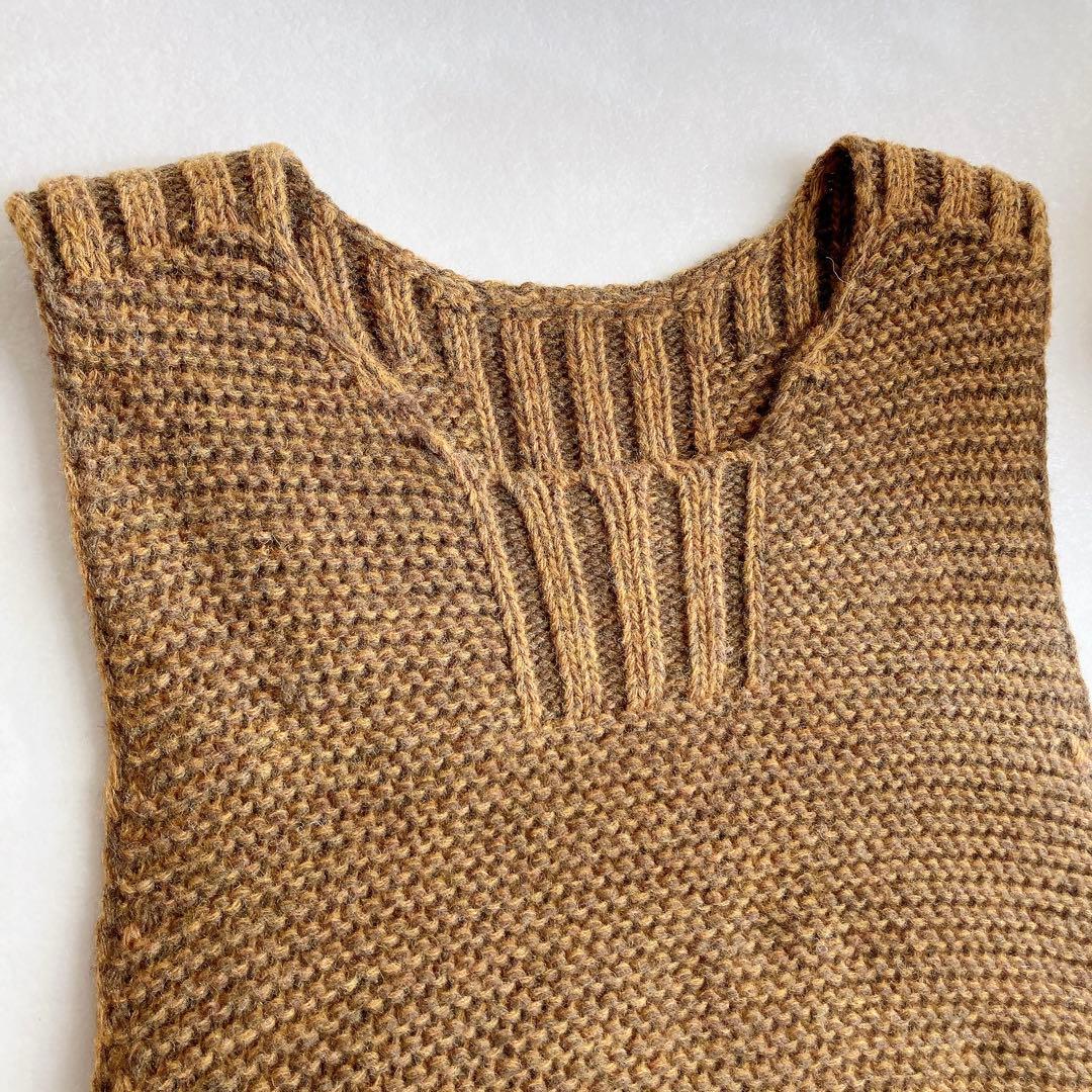 【美品】キャピタル ウール デザイン ニット ベスト 1 日本製