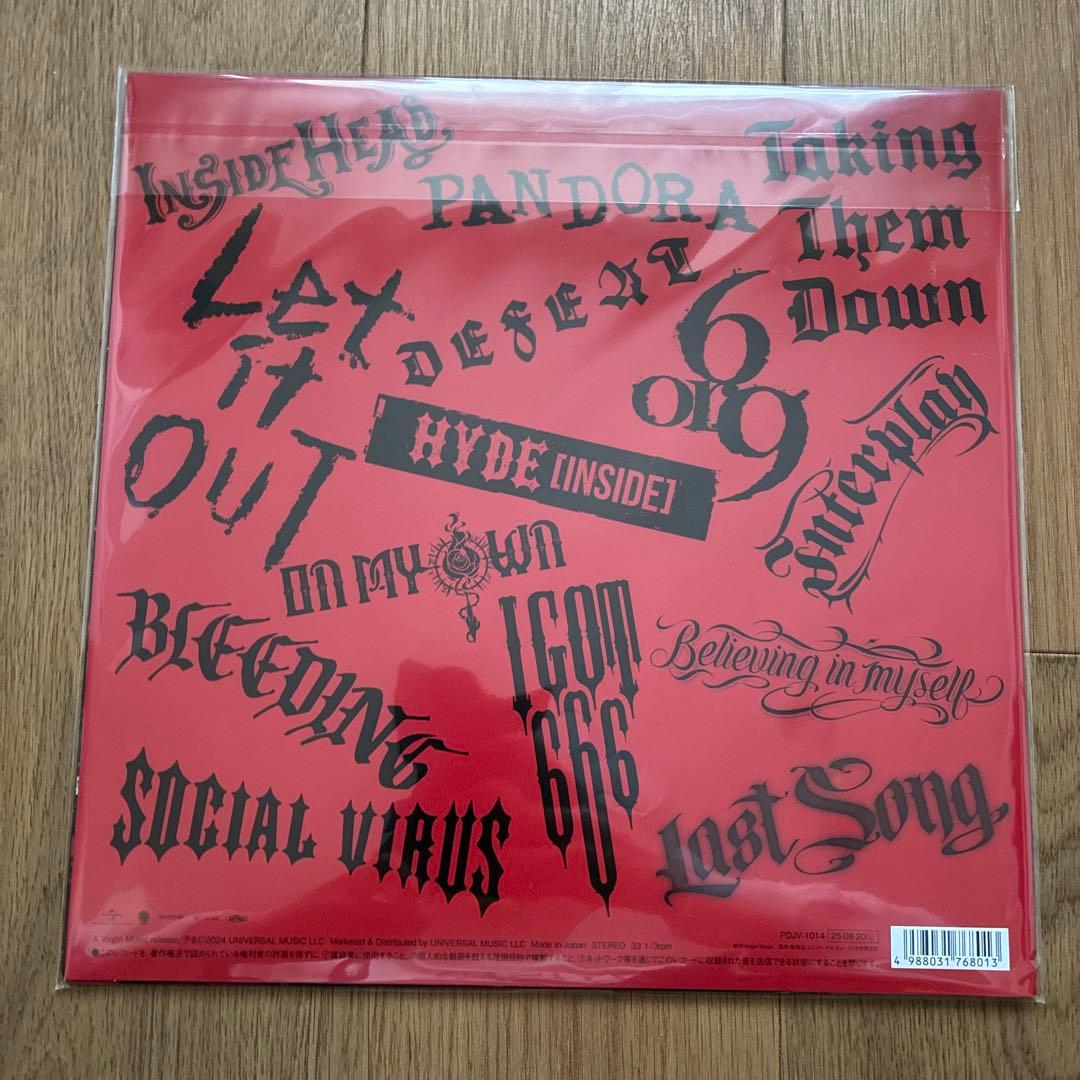 【新品】HYDE [INSIDE] 初回生産限定 レコード LP