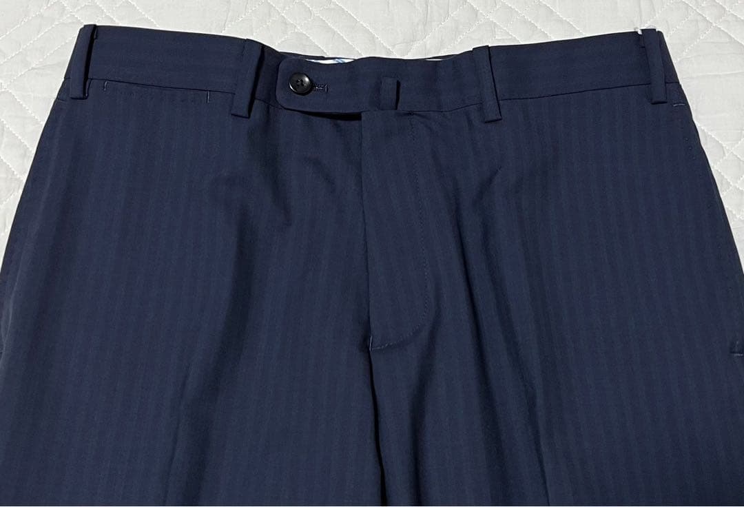 新品 タグ付き HILTON スーツ COLOMBO ブルー ストライプ