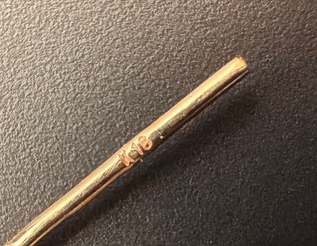 18金 フープ ピアス 幅2mm 外径15mm ゴールド 片耳 1個 男女兼用