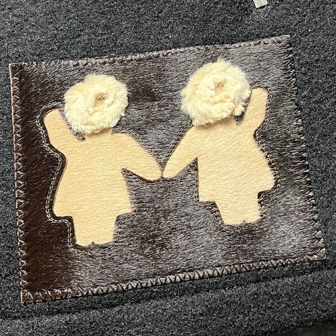 美品 PRADA archive エルボーパッチ ウール ブルゾン アウター