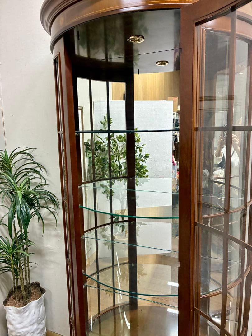 mimi☆管403☆イタリア製☆アンティーク☆ハーフムーン☆キャビネット