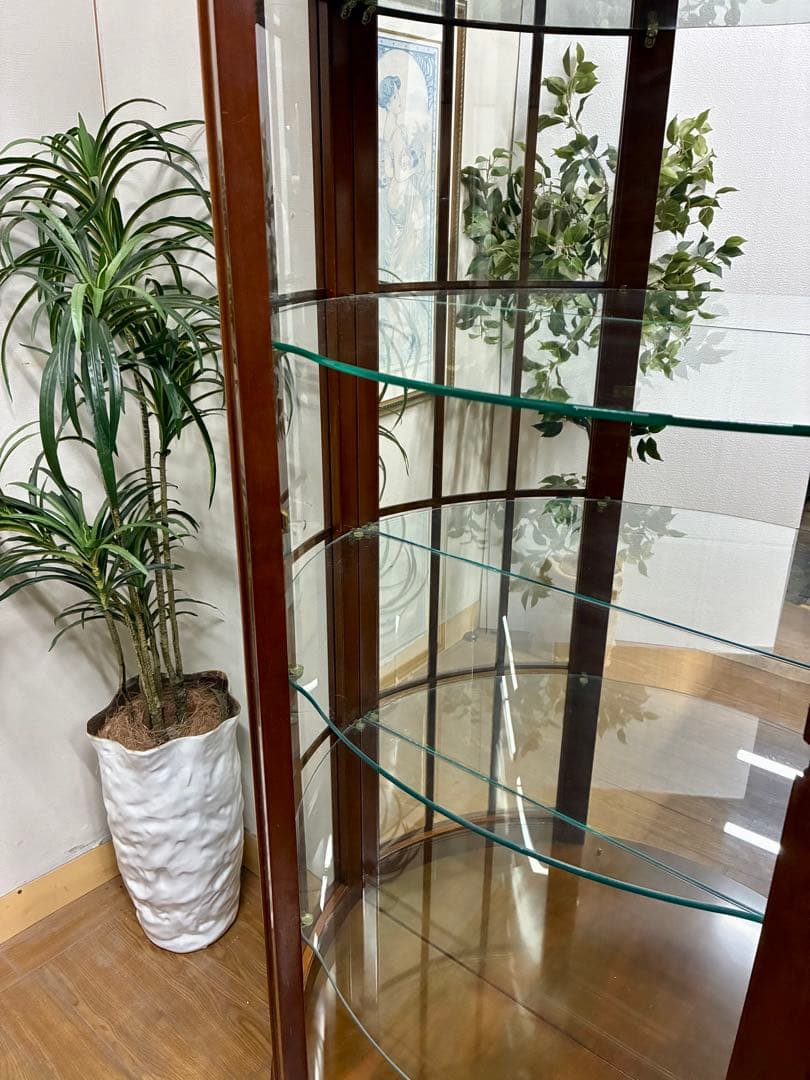 mimi☆管403☆イタリア製☆アンティーク☆ハーフムーン☆キャビネット