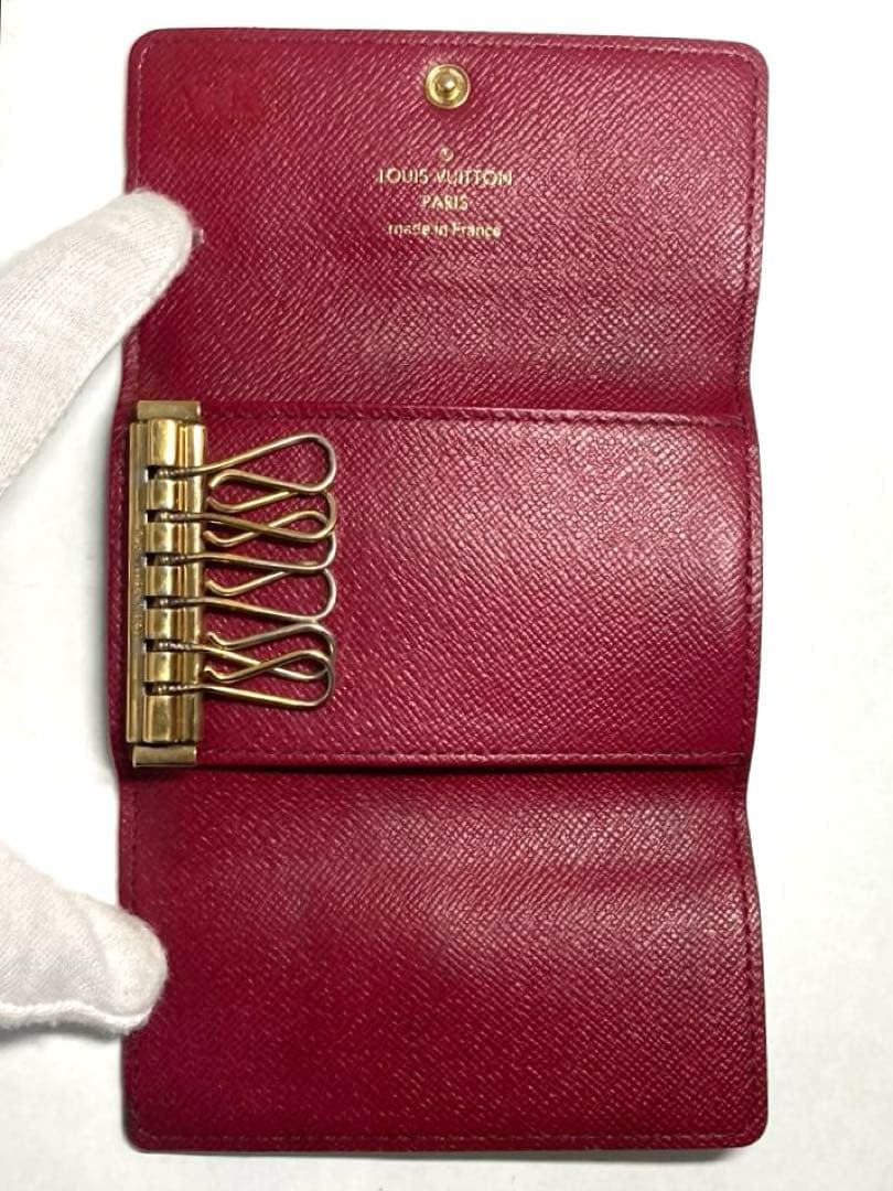 良品　ルイヴィトン　モノグラム　フューシャ　ミルティクレ6 6連キーケース　箱付
