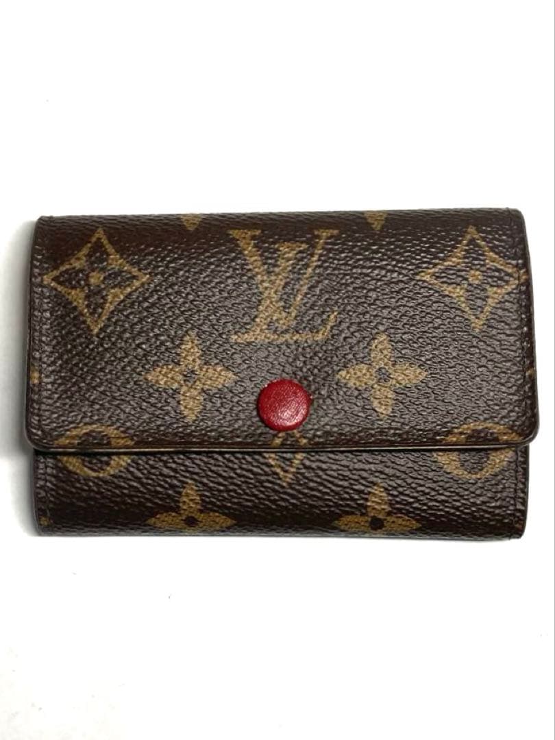 良品　ルイヴィトン　モノグラム　フューシャ　ミルティクレ6 6連キーケース　箱付