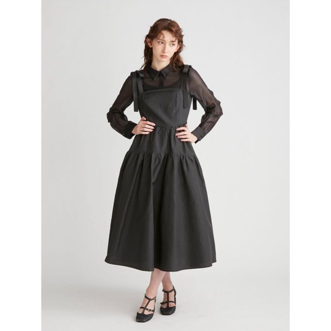 【FURFUR】シアーシャツコンビドレス