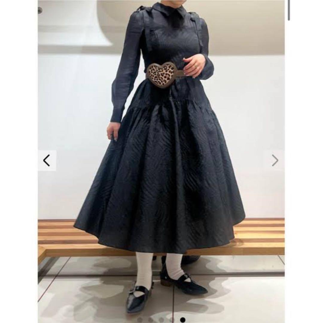 【FURFUR】シアーシャツコンビドレス