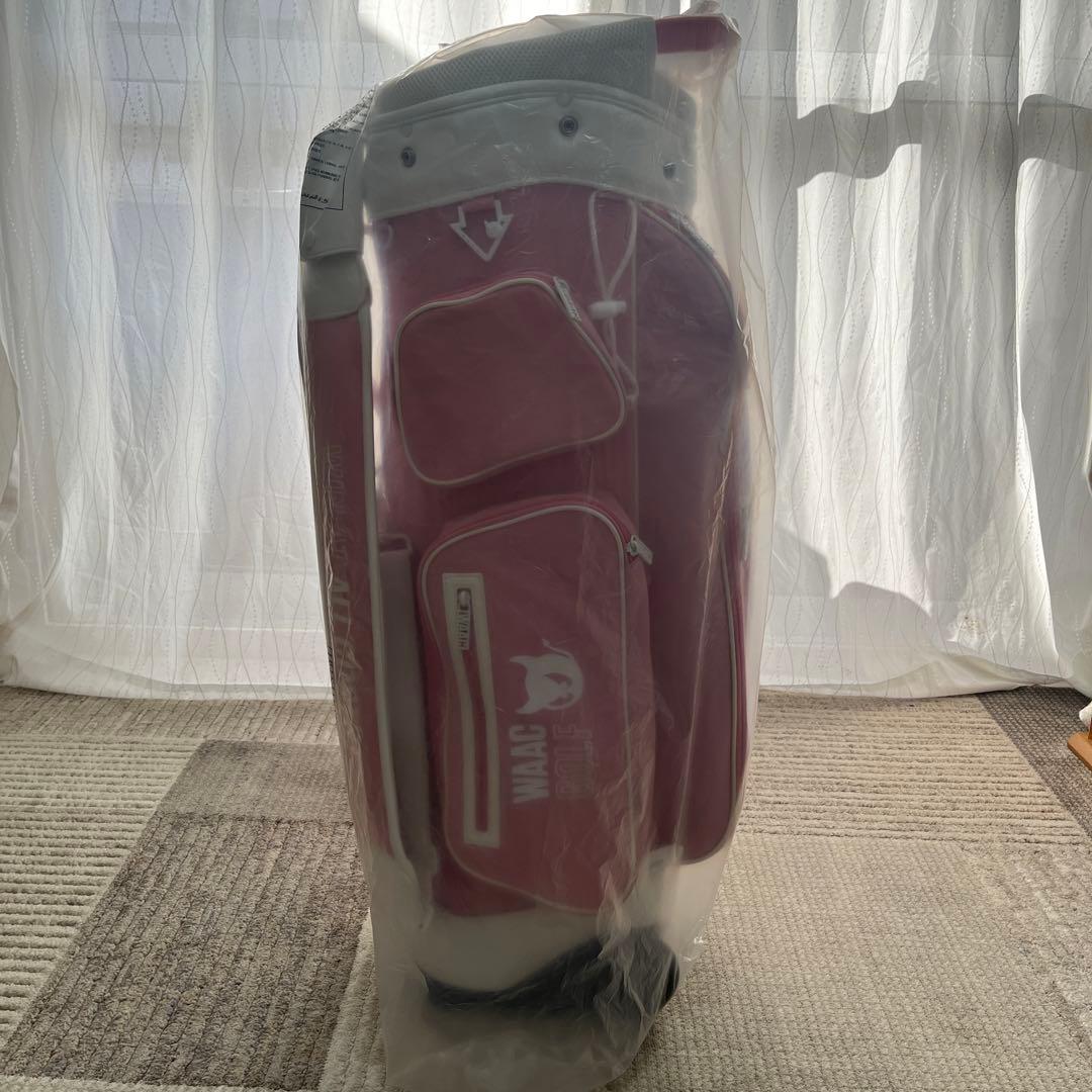 【美品】大人気 WAAC レディース キャディバッグ ピンク ゴルフバッグ