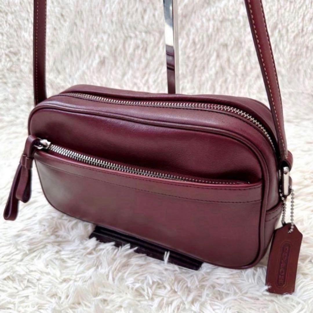 美品✨COACH コーチ ワンショルダーバッグ チャーム ボルドー y2k