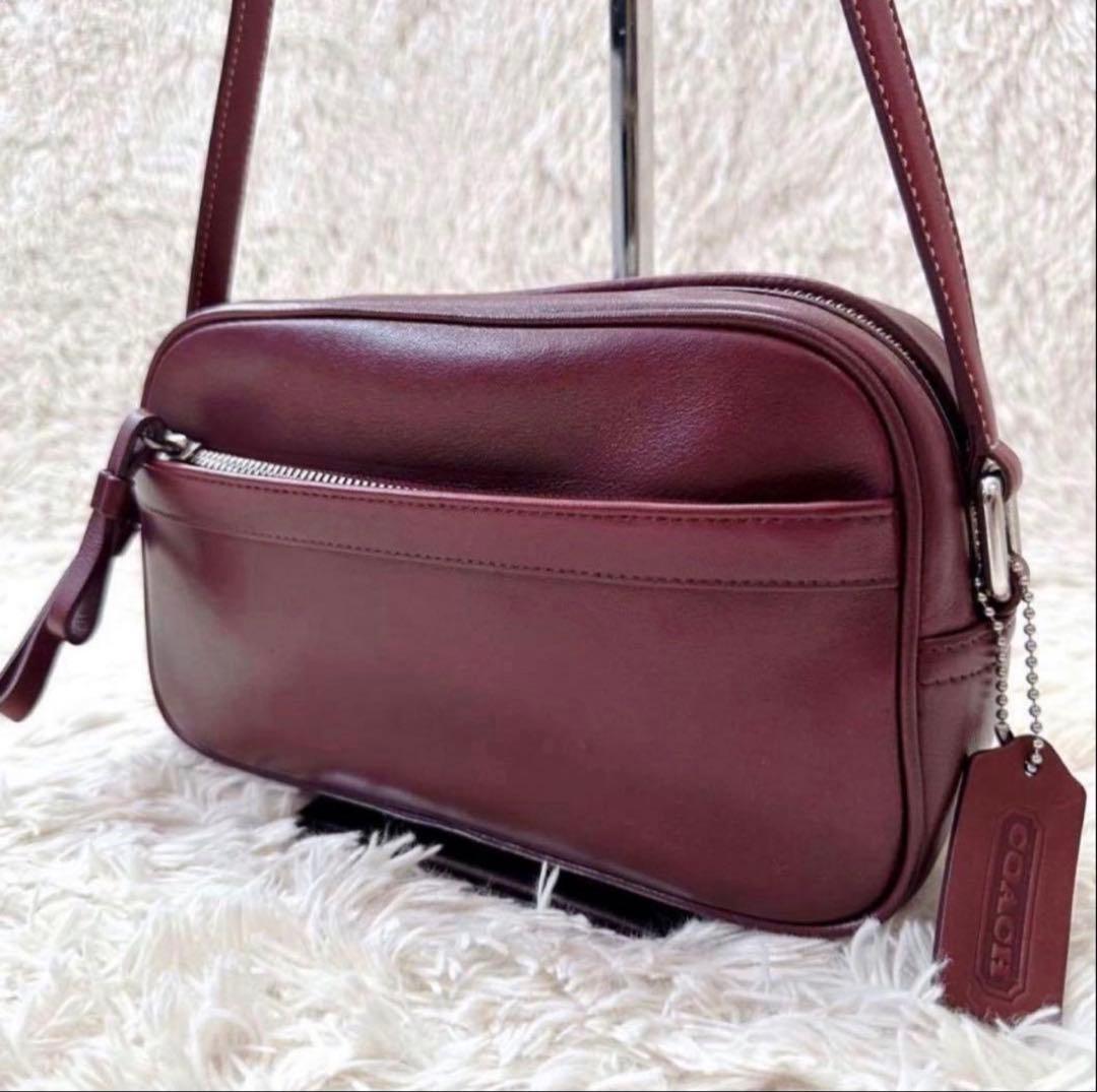 美品✨COACH コーチ ワンショルダーバッグ チャーム ボルドー y2k