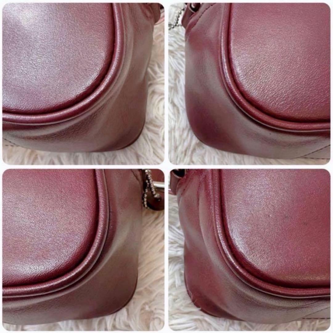 美品✨COACH コーチ ワンショルダーバッグ チャーム ボルドー y2k