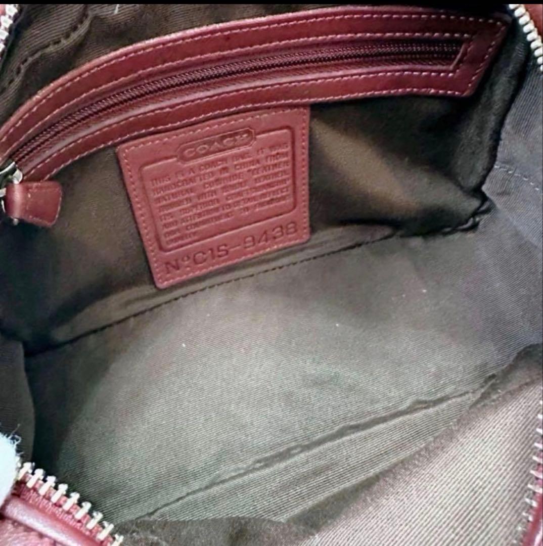 美品✨COACH コーチ ワンショルダーバッグ チャーム ボルドー y2k