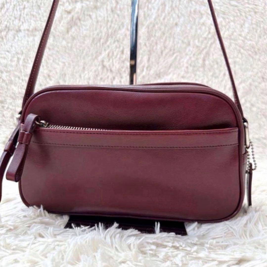 美品✨COACH コーチ ワンショルダーバッグ チャーム ボルドー y2k