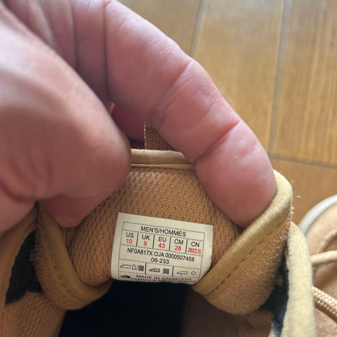 THE NORTH FACE ヌプシ チャッカ スエード２８cm