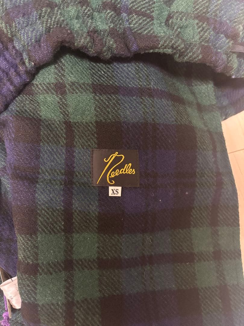 Needles ウールチェックヒザデル　H.D xsサイズ　新品未使用