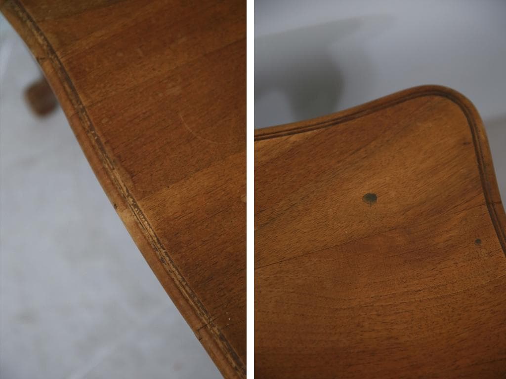 フランスアンティーク猫脚コーヒーテーブル/センターテーブル机/飾り棚90-244