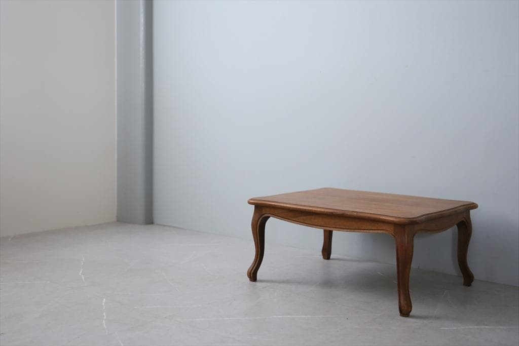 フランスアンティーク猫脚コーヒーテーブル/センターテーブル机/飾り棚90-244