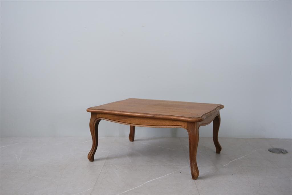 フランスアンティーク猫脚コーヒーテーブル/センターテーブル机/飾り棚90-244