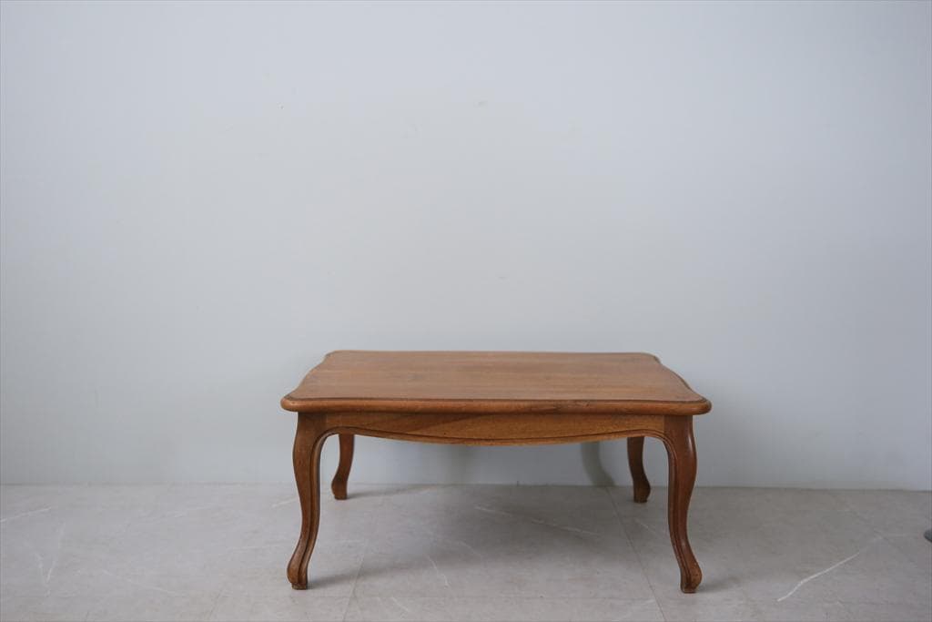 フランスアンティーク猫脚コーヒーテーブル/センターテーブル机/飾り棚90-244