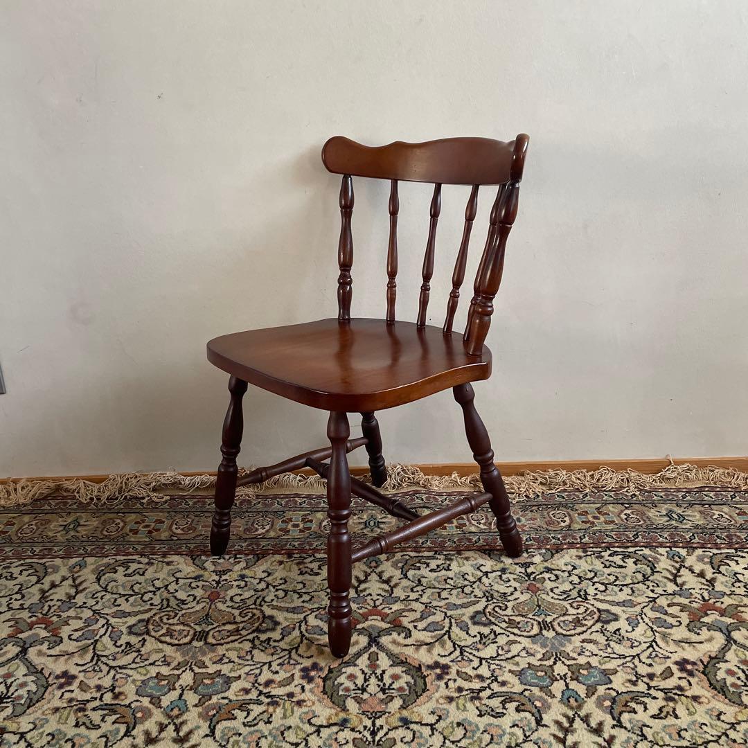 ② ミキモク　ウィンザーチェア　ダイニングチェア　レトロ　アンティーク