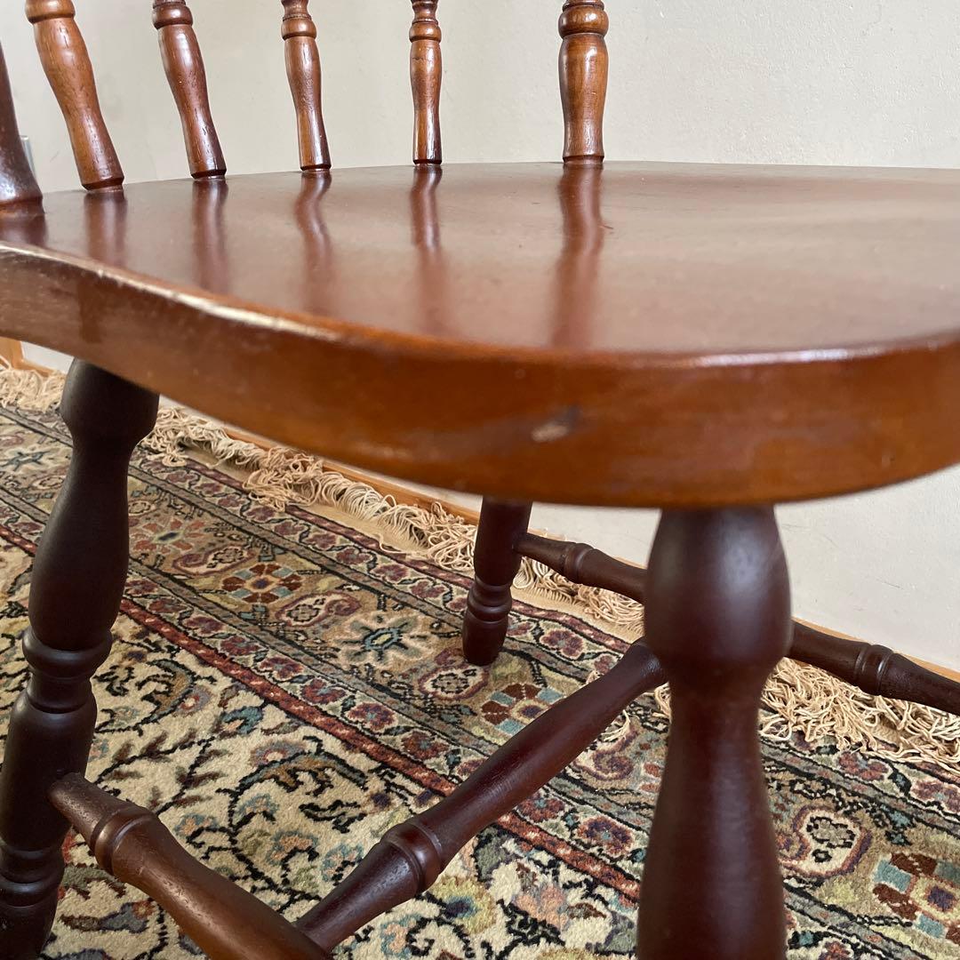 ② ミキモク　ウィンザーチェア　ダイニングチェア　レトロ　アンティーク