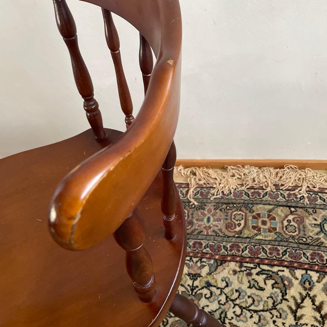 ② ミキモク　ウィンザーチェア　ダイニングチェア　レトロ　アンティーク