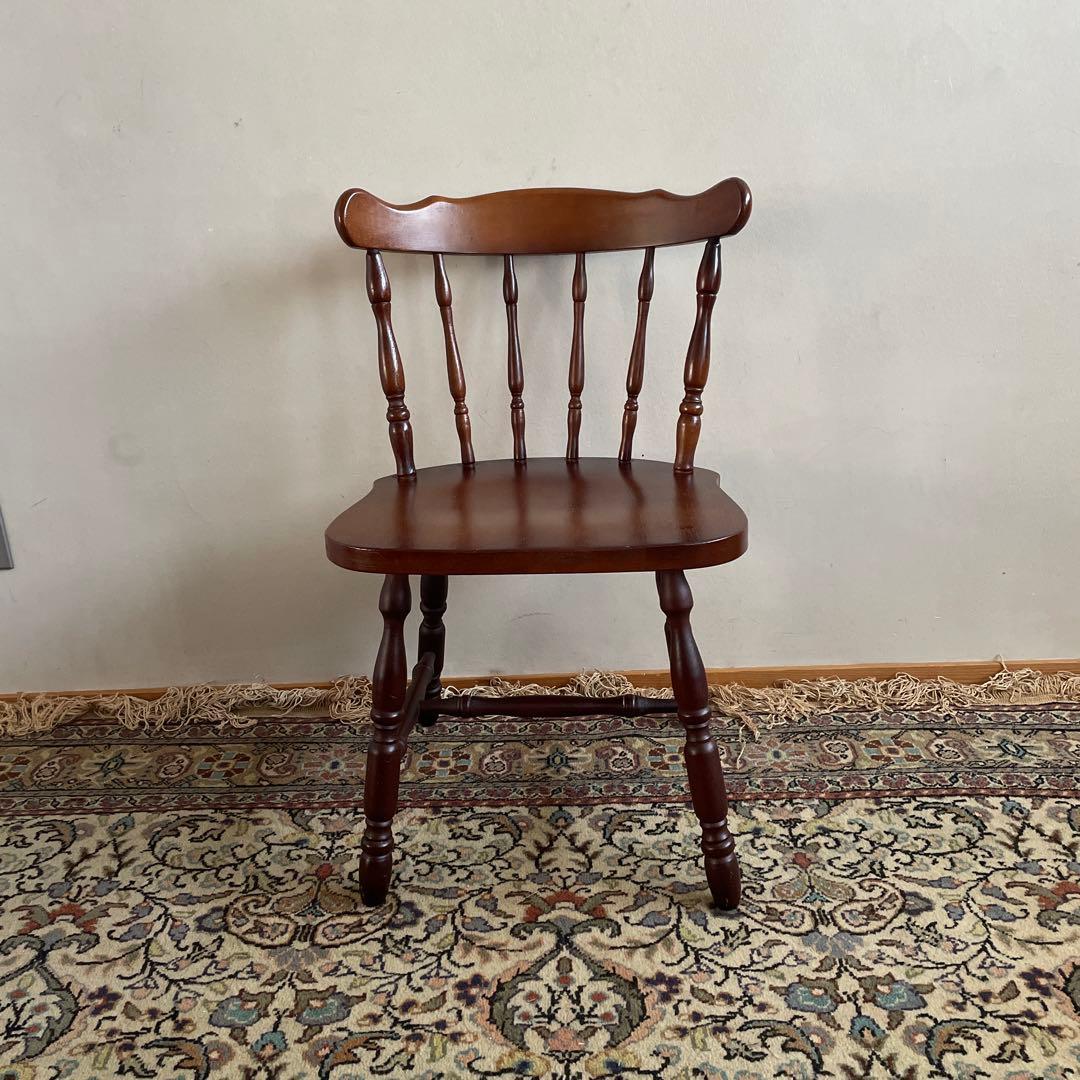 ② ミキモク　ウィンザーチェア　ダイニングチェア　レトロ　アンティーク