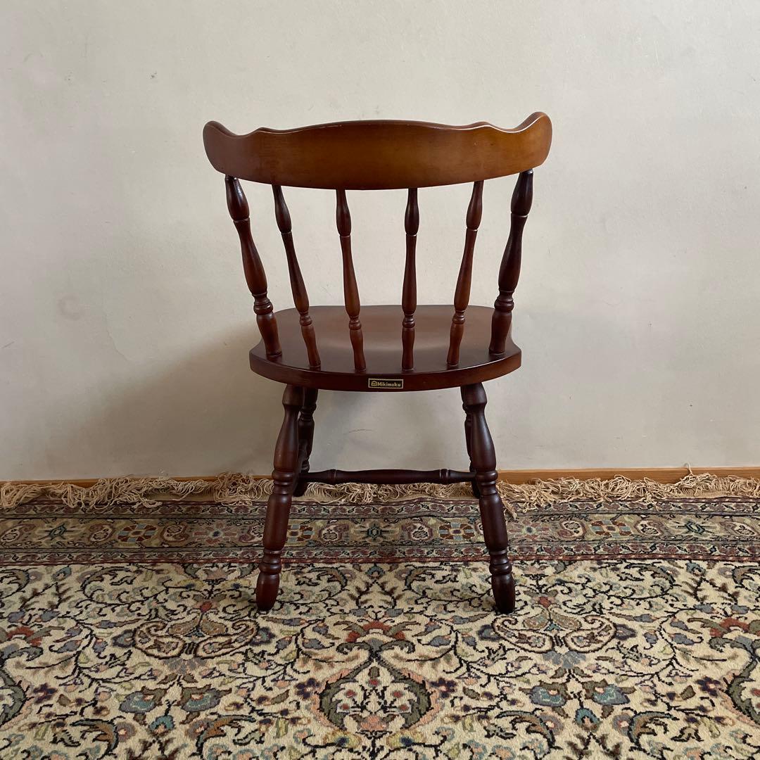 ② ミキモク　ウィンザーチェア　ダイニングチェア　レトロ　アンティーク