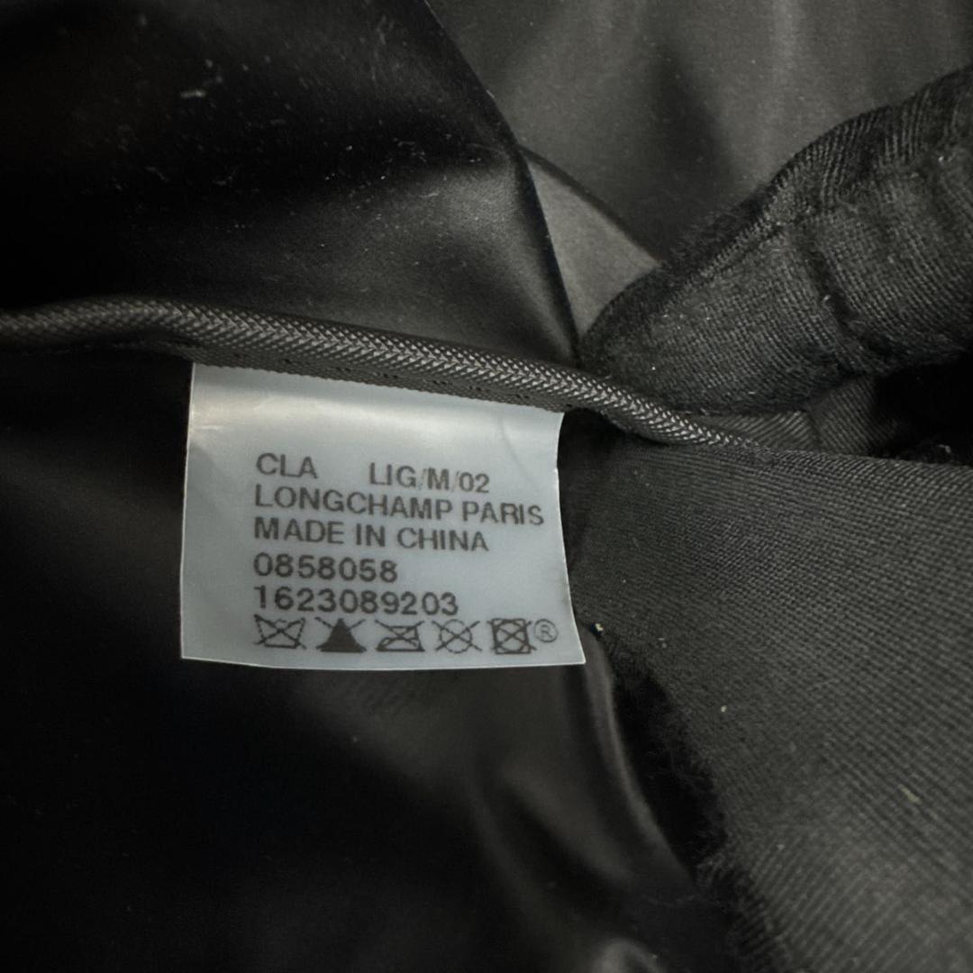 極美品　ロンシャン　ル　プリアージュ　M　ダークブラウン　トップハンドル