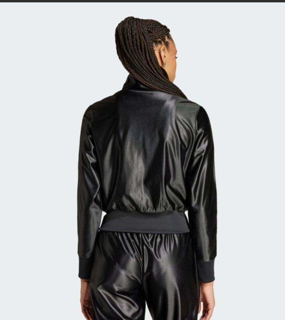 アディダス 黒 フィッティド トラックジャケット ファイヤーバードジャージM