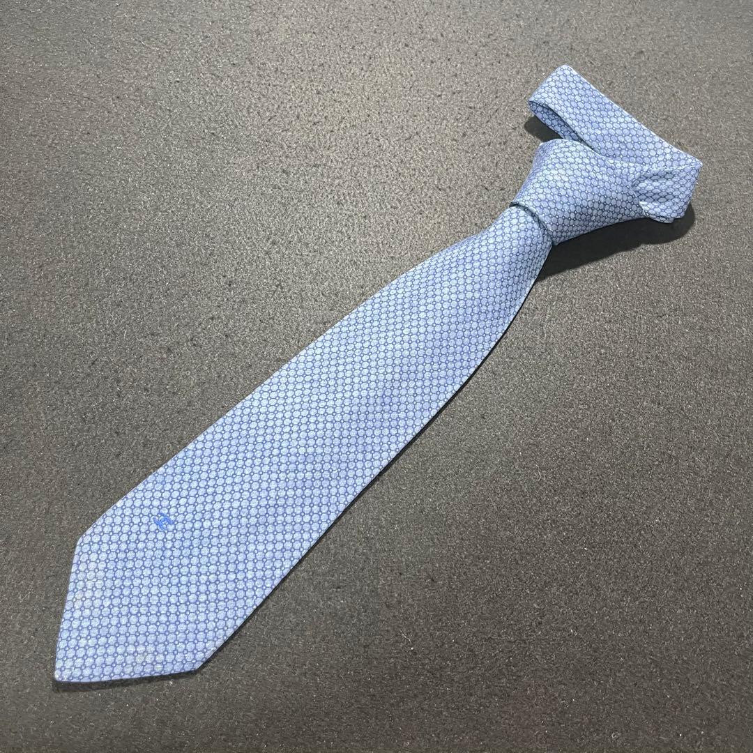 美麗.Blue.ロゴ入り【CHANEL】ハイブランドネクタイ シャネル cn73