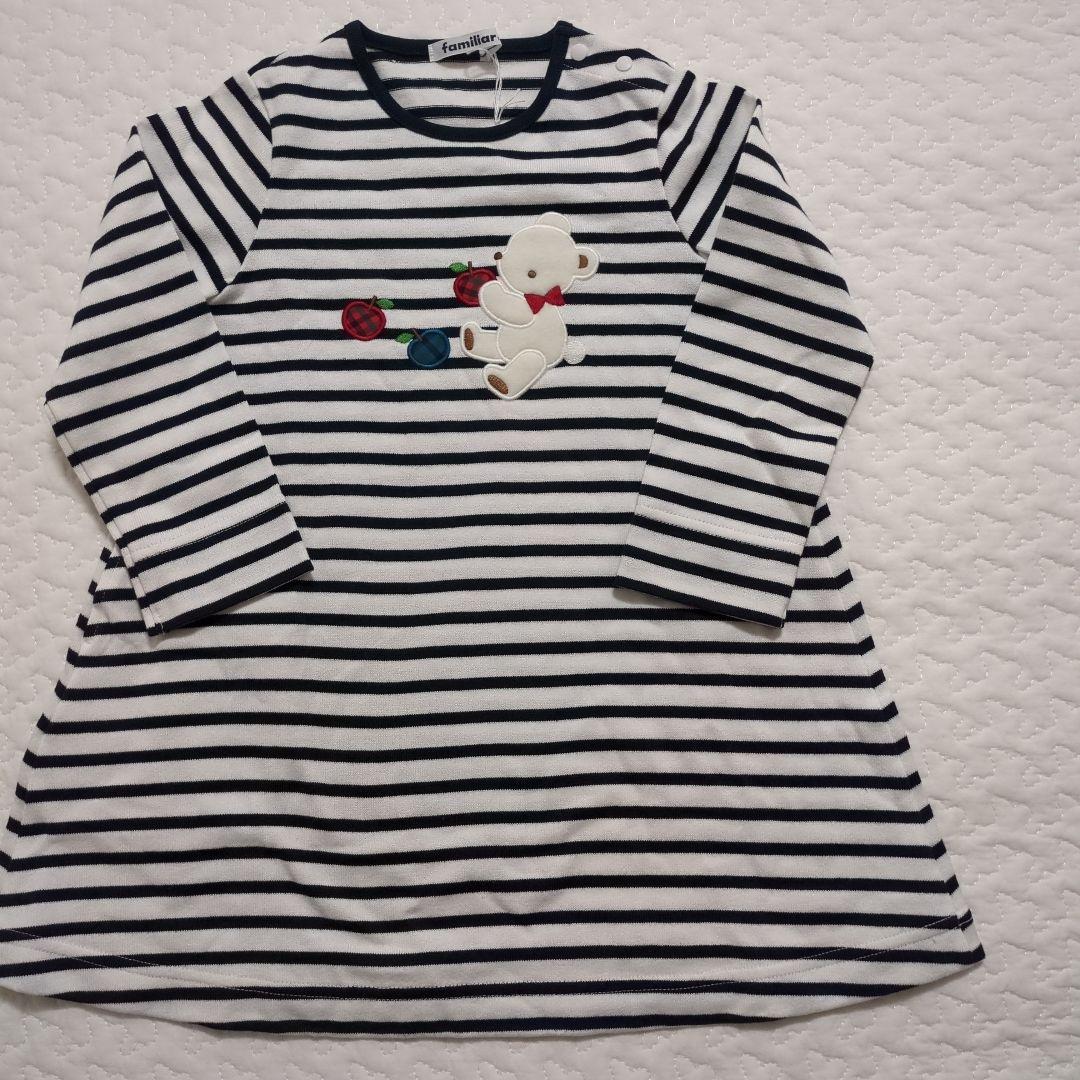 ファミリア　長袖ワンピース 100cm